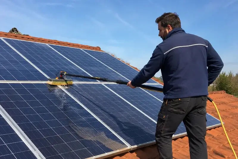 Nettoyage et entretien de panneaux solaires à Westhouse