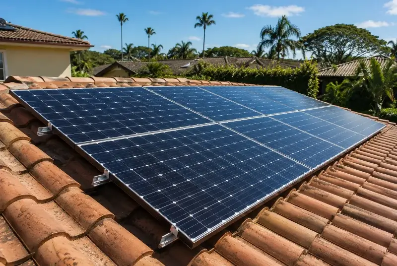 Installation de panneaux solaires à Westhouse